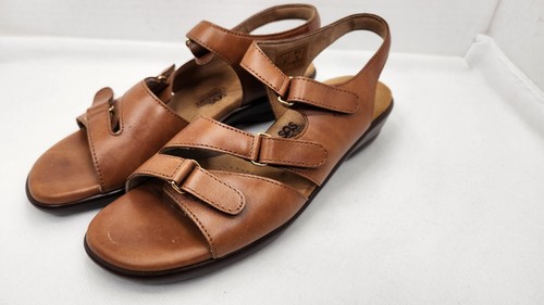 SAS Women’s Tabby Slingback Leather Sandals Shoes Caramel Brown Size 8.5 - Picture 20 of 23