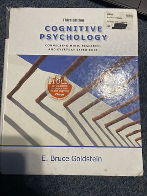 Cognitive Psychology Third Edition Hard Cover E Bruce Goldstein 2011