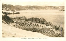 Canada BC Okangan Lake 1946 RPPC Photo Postcard 22-10812