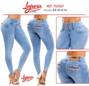 LUJURIA,Jeans Colombianos,Colombian Push Up Jeans,Levanta Cola, USA Size 11  | eBay