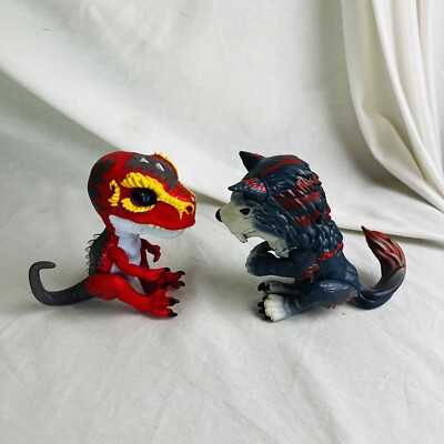 Wowwee Untamed Dire Wolf & Untamed Raptor Fingerlinge Spielzeug