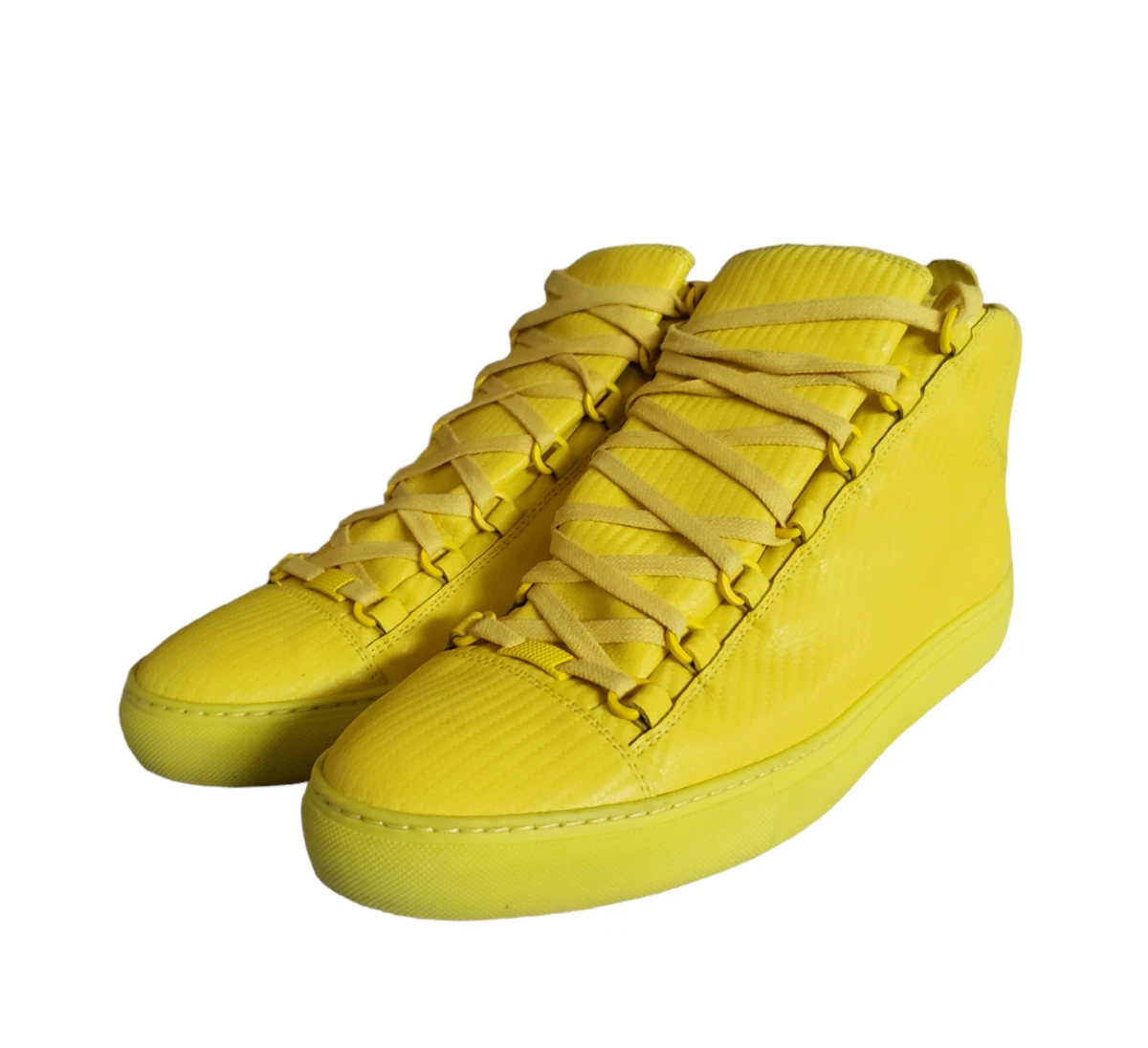 Balenciaga Arena High Trainers Yellow Sneakers Men&#039;s Size 11 US 44 EUR | eBay