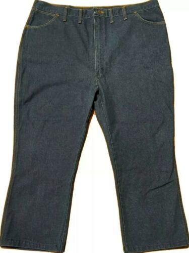Vintage Wrangler Jeans Mens 46X26 Straight Leg 945DEN USA Blue Cotton ...