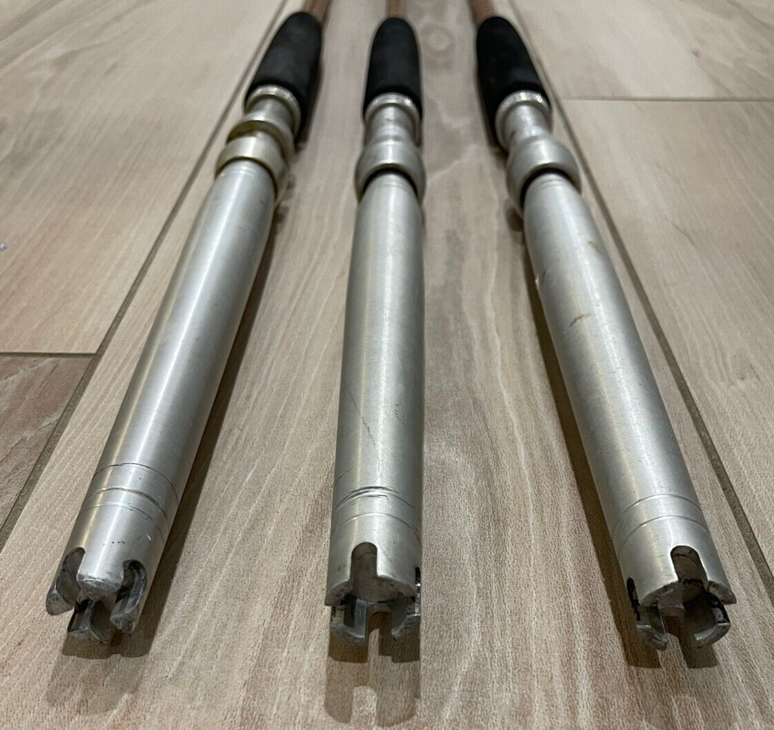 (3) Three Custom Roller Guide Trolling Saltwater Fishing Rods eBay