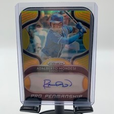 Adalberto Mondesi 2019 Panini Prizm Pro Penmanship Gold 10/10