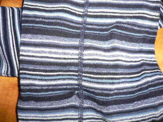 EWERS  MÄDCHEN  STRUMPFHOSE blau gestreift Gr.122-128 - Bild 2 von 2