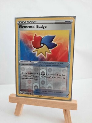 Pokemon Elemental Badge 147/203 Evolving Skies Near Mint Reverse Holo Uncommon