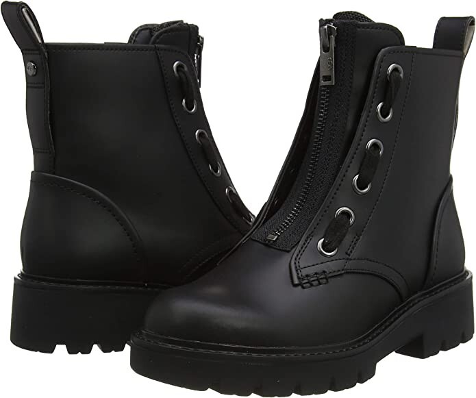 UGG® AUSTRALIA DAREN BLACK LEATHER CHUKKA BIKER BOOTS UK EUR 39 USA RRP  £150