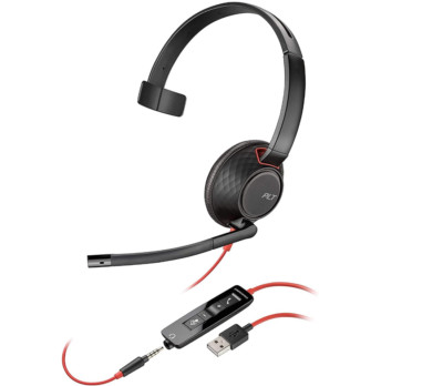 Plantronics Blackwire C3215 Mono Headset 209750-201 USB-C Anschluss für PC, Mac
