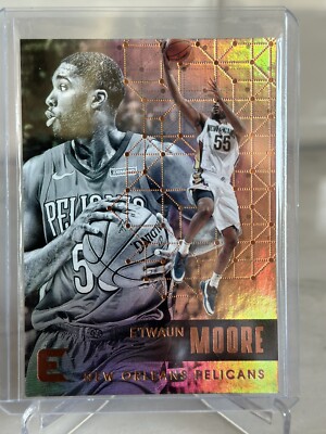 E'Twaun Moore 2017-18 Panini Essentials Silver Holo Card 144 New Orleans Pelican