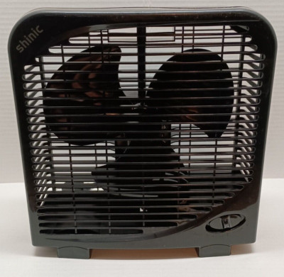 Shinic NEW 10'' Tabletop Box Fan with 2 Speeds with Strong Airflow
