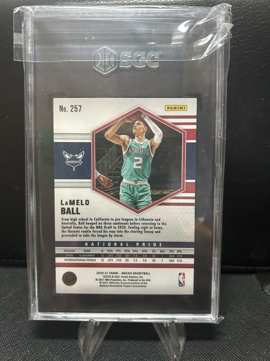 2020-21 Mosaic LaMelo Ball National Pride Mosaic Prizm Rookie RC