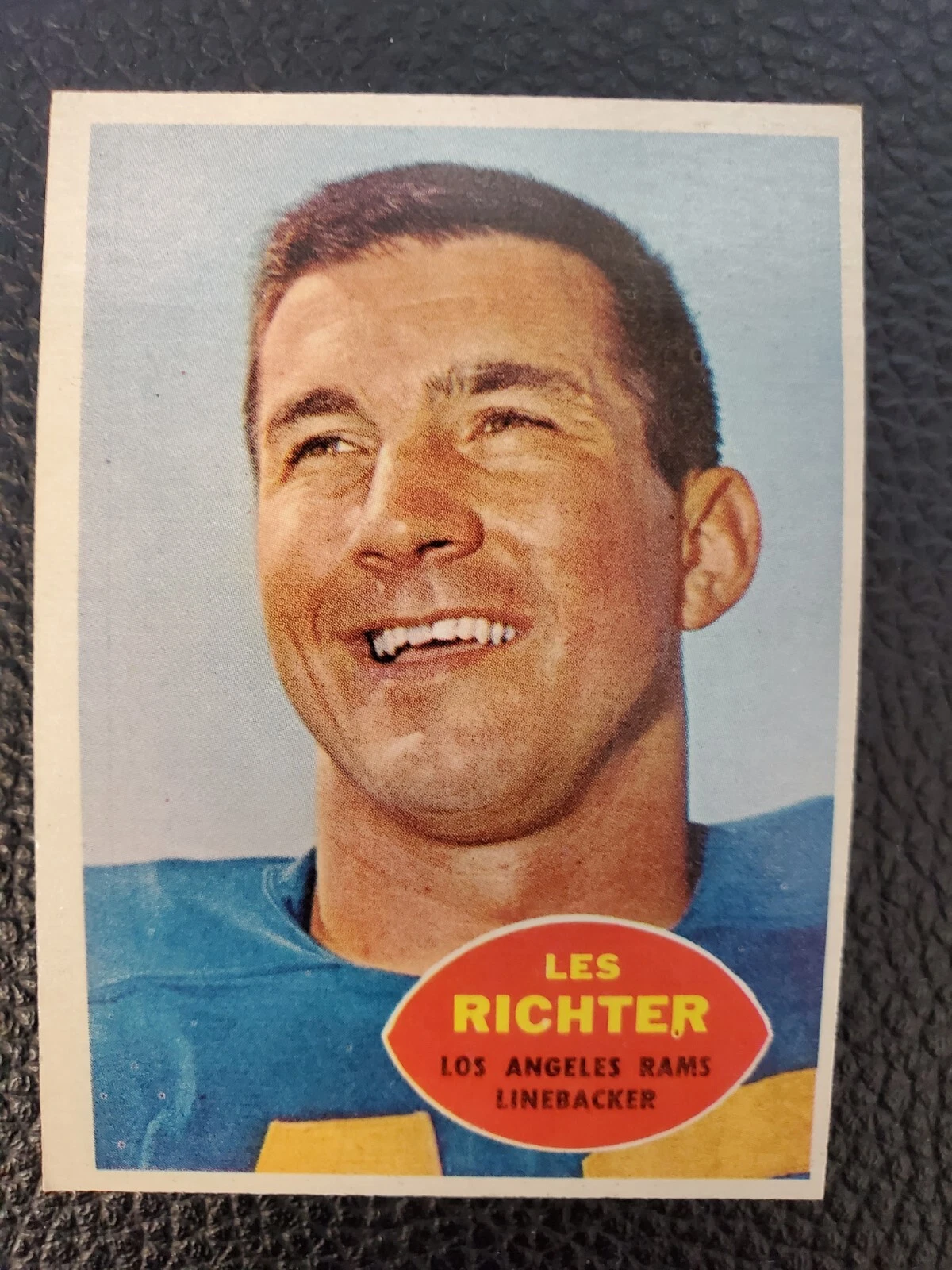 Les Richter trading card