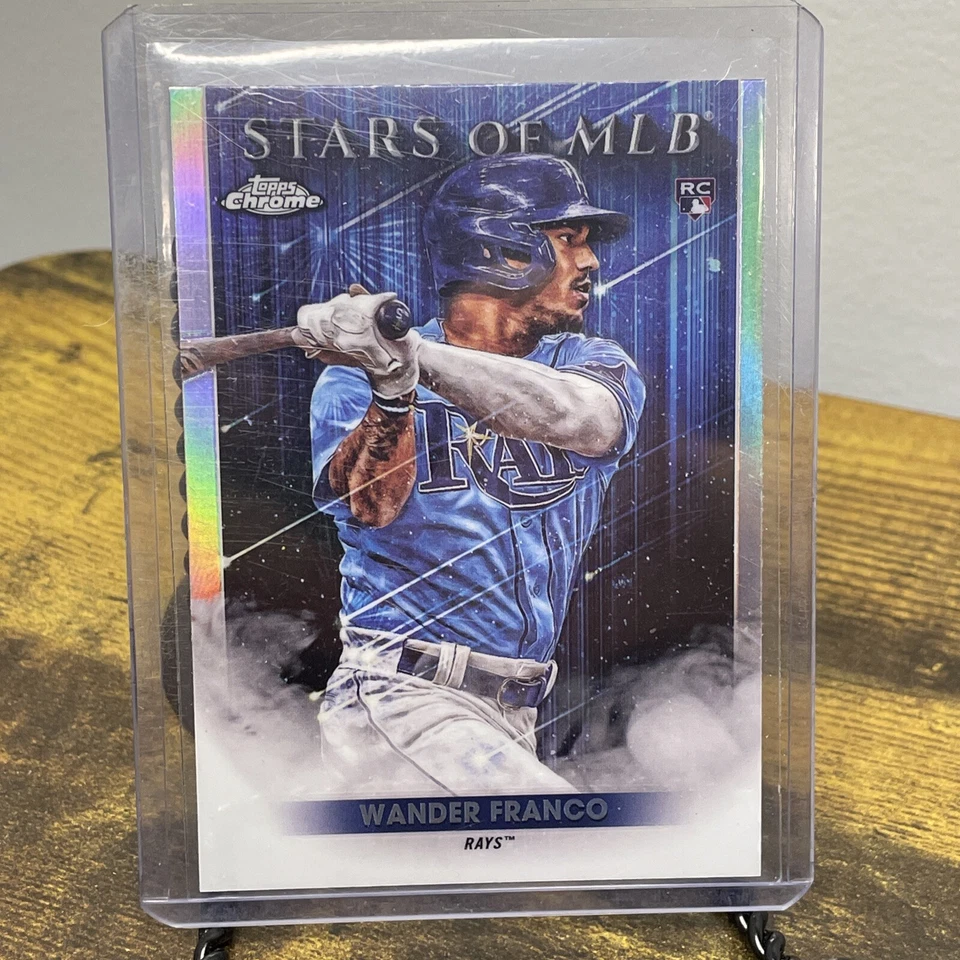 TOPPS CHROME WANDER FRANCO ROOKIE CARD 2022 TOPPS SMLBC-20 - Image 2 of 4