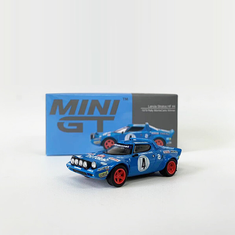 MINIGT 1:64 Model Car Lancia Stratos HF 1979 Metal Racing Vehicle Model Car #504