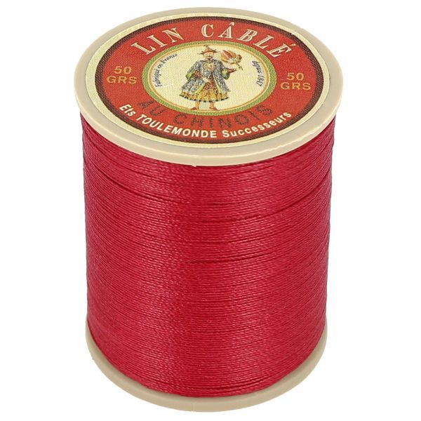 Fil de lin câblé glacé Au Chinois rouge pour restaurer vos accessoires en cuir anciens