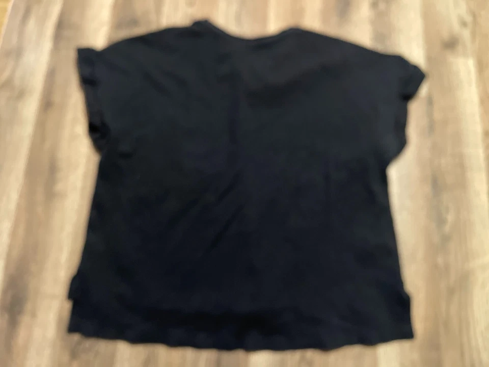 Camisa Avia, Para Mujer Talla Mediana, Negra, Bolsillo, Manga Corta Foto 2 de 4