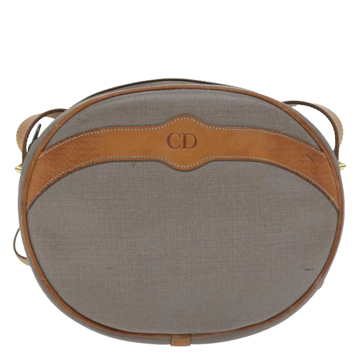 Sac à bandoulière Dior en toile grise authentique