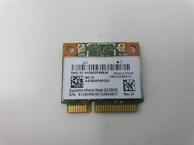 Toshiba Satellite C50-A1CK WIFI WLAN Karte Qualcomm Atheros QCWB335