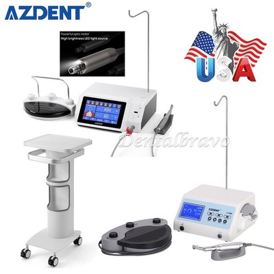 AZDENT Dental Implant Motor Surgical System+20:1 LED Handpiece /Bone Cutter Cart