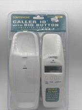 VTG Conair Phone W/ Big Buttons Caller ID corded Telephone illuminated White NOS
