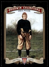 2012 Upper Deck Goodwin Champions Knute Rockne #13