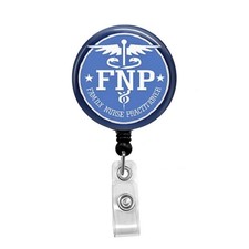 Family Nurse Practitioner - Retractable Badge Holder - Badge Reel - Lanyard