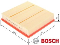 Bosch 1457433571 Luftfilter Luftfiltereinsatz FüR Opel