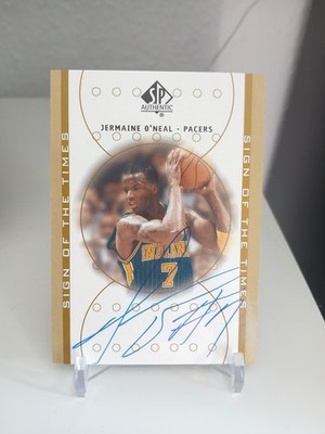 Jermaine O'Neal On-card Auto 2000-01 Upper Deck SP Authentic