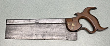 Vintage SPEAR & JACKSON TENON Back SAW sharp straight NICE handle