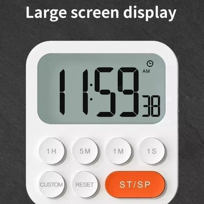 Digital magnetic kitchen timer   LCD egg timer, stopwatch, short-term timer