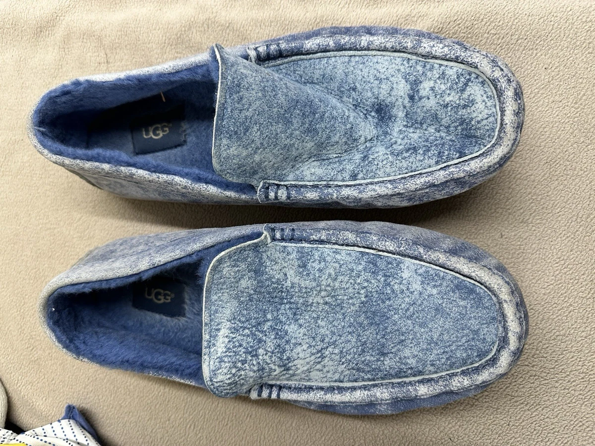 UGG Australia Henrick Twinface Driving Moccasins Denim Blue  display picture 2