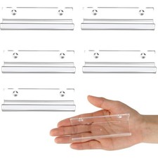 Clear Acrylic Vinyl Record Wall Mount Shelf Display Storage Hanger Holds 6