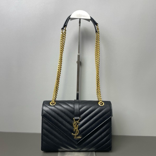 Authentic Pre-owned SAINT LAURENT Black LouLou Shoulder Bag