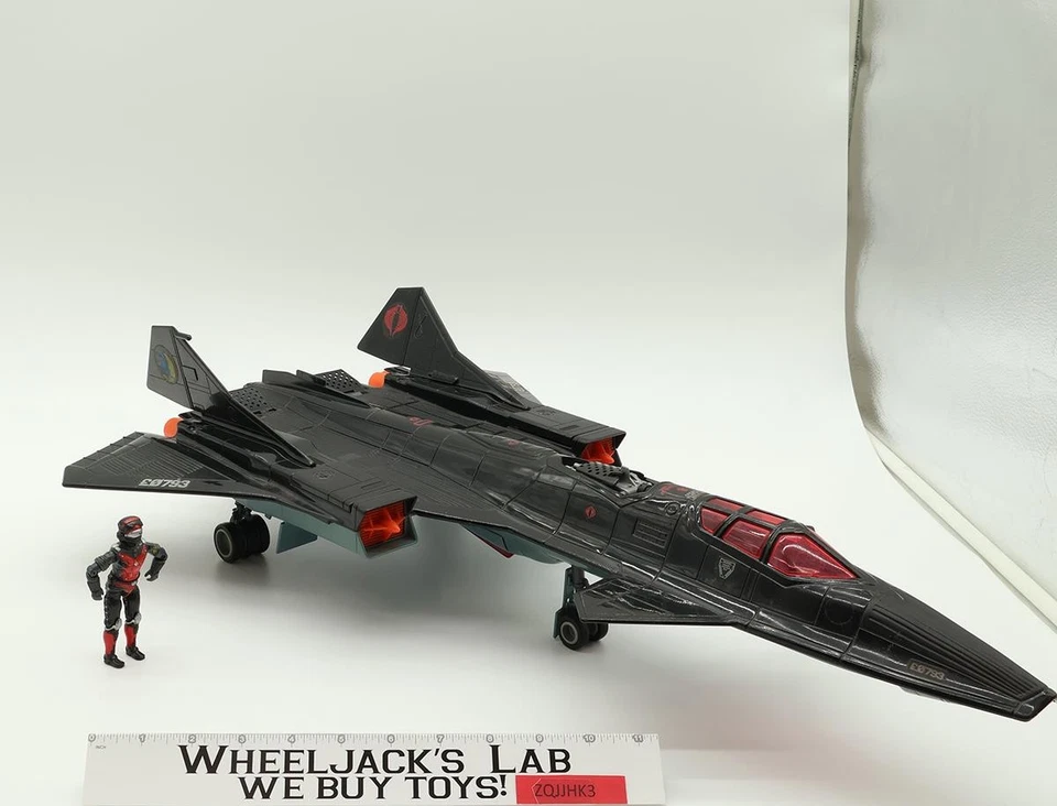 Vehículo Hasbro Cobra Night Raven S3P con Strato-Viper 100 % completo GI Joe 1986 Foto 4 de 4