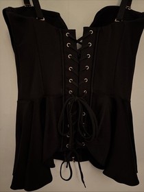 Agent Provocateur Tagged New Black Pearse Corset -  AP4 UK Size 12 US Size 8