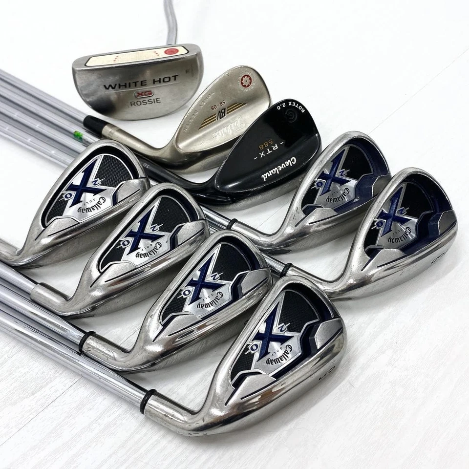 Callaway Club Set 1W FW HY 5-9i Pw 50 58 PT 12pc RH Graphite & Steel Stiff Men - Image 4 of 4