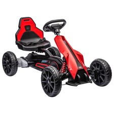 Aosom 12V Electric Go Kart for Kids,Outdoor Ride-On Toy with Forward Backward D