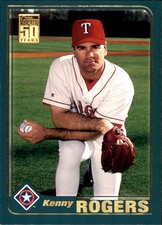 Kenny Rogers 2001 Topps #523 Texas Rangers FREE SHIPPING AutographDen
