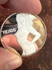 Vintage “Heads or Tails” XXX 1 Troy Oz 999 Fine Silver Coin Round *PATINA*
