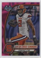 2024 Bowman U Chrome Pink Lava Refractor Justus Ross-Simmons #109 1jt0
