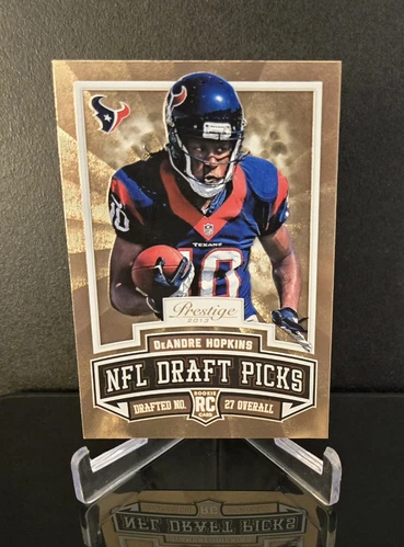 DEANDRE HOPKINS RC 🔥 2013 Panini Prestige NFL Draft Picks Gold Rookie No. 3