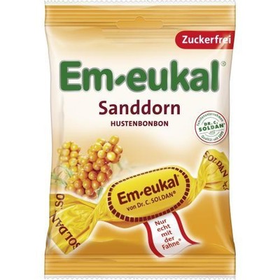 EM EUKAL Bonbons Sanddorn zuckerfrei 75 g