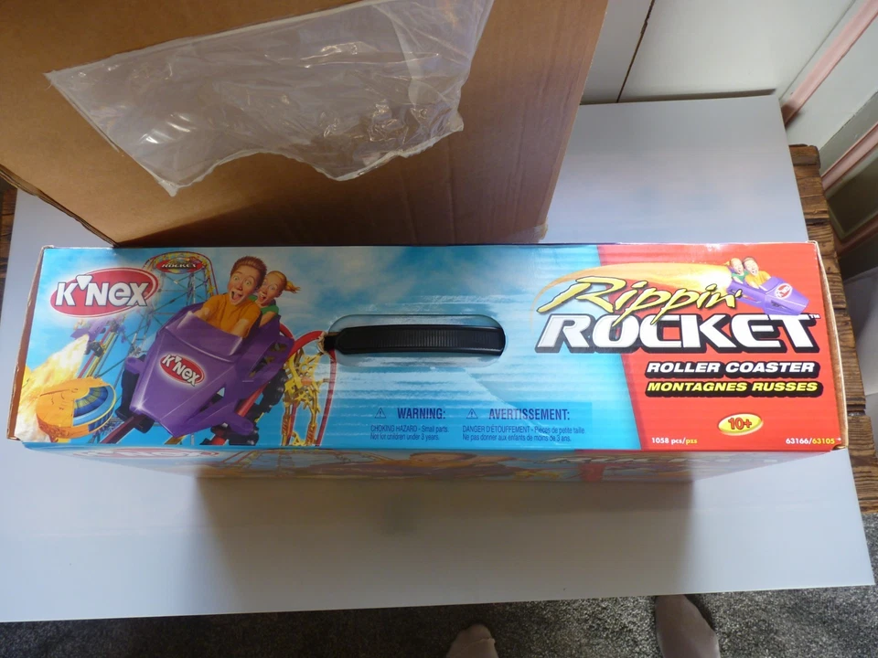 RARE VINTAGE KNEX RIPPIN ROCKET ROLLER COASTER ***UNOPENED FACTORY SEALED BOX*** - Image 3 of 4