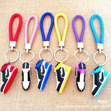 6 Pack Variety Nike Air Jordan Shoe Keychain 3D Mini Sneaker Charms
