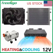 12V Electric Cool&Heat Universal Underdash Air Conditioner DC Car Auto A/C Kit