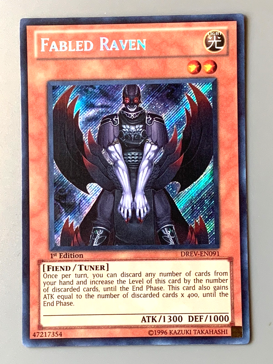 【不可思議】【旧枠】【初版】【foil】【JUD】 yugioh Fabled Raven DREV-EN091 Secret Rare 1st Edition Near Mint