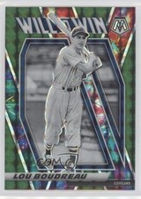 2021 Panini Mosaic Will to Win Green Mosaic Prizm Lou Boudreau #WTW11 HOF gc7