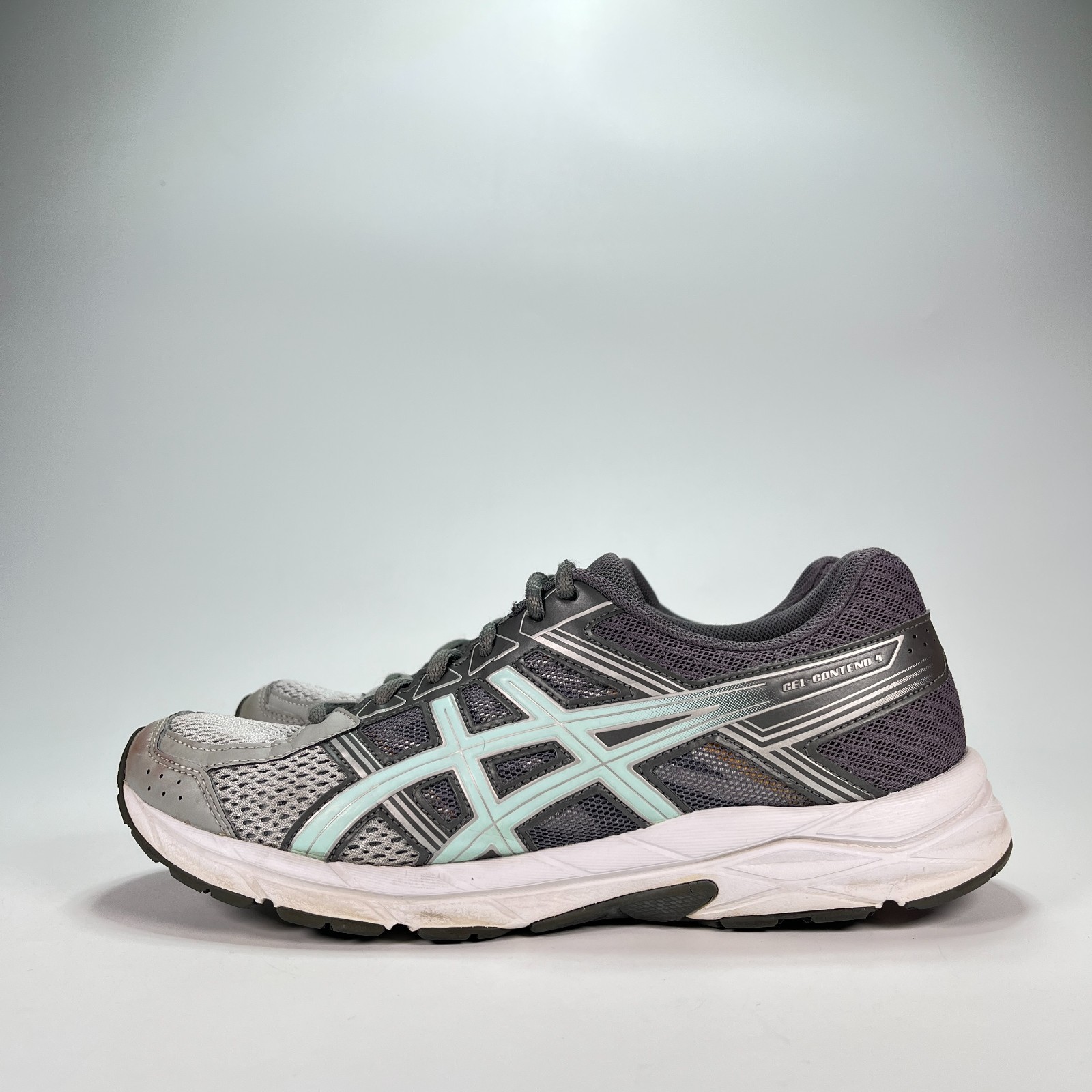 Asics Gel-Contend 4 Dark Gray Teal Athletic Running Shoes T765N Women’s Size 9.5 thumbnail 4