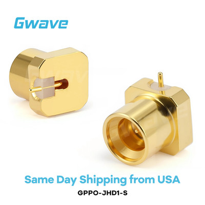 GPPO (Mini-SMP) Male Smooth Connector Solder Attachment Surface Mount PCB, 65GHz